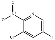 Pyridine, 3-chloro-5-fluoro-2-nitro- Structure