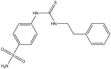 4-({[(2-phenylethyl)amino]carbothioyl}amino)benzenesulfonamide 구조식 이미지