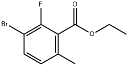 Benzoic acid, 3-bromo-2-fluoro-6-methyl-, ethyl ester Structure