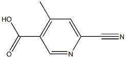6-cyano-4-methylpyridine-3-carboxylic acid 구조식 이미지