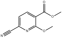 3-Pyridinecarboxylic acid, 6-cyano-2-methoxy-, methyl ester Structure