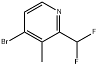 Pyridine, 4-bromo-2-(difluoromethyl)-3-methyl- Structure