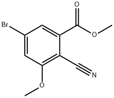 Methyl 5-bromo-2-cyano-3-methoxybenzoate 구조식 이미지