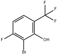 3-Bromo-4-fluoro-2-hydroxybenzotrifluoride 구조식 이미지