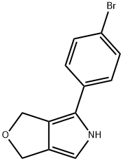 4-(4-Bromophenyl)-3,5-dihydro-1H-furo[3,4-c]pyrrole 구조식 이미지