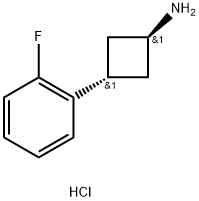 3-(2-fluorophenyl)cyclobutan-1-amine hydrochloride Structure