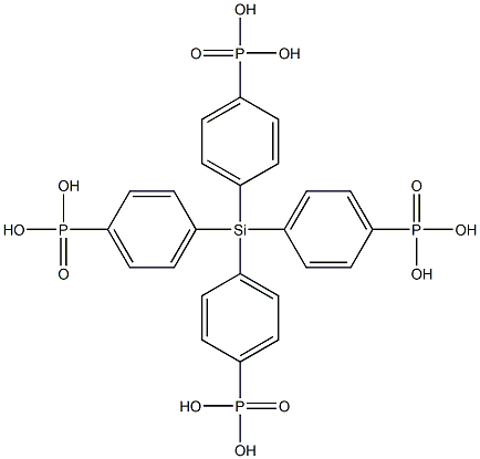 (silanetetrayltetrakis(benzene-4,1-diyl))tetraphosphonic acid Structure