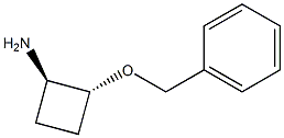 (1R,2R)-2-(benzyloxy)cyclobutan-1-amine Structure