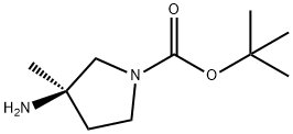 tert-butyl (R)-3-amino-3-methylpyrrolidine-1-carboxylate Structure