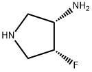 (3S,4R)-4-fluoropyrrolidin-3-amine Structure