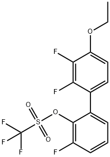 [2-(4-ethoxy-2,3-difluoro-phenyl)-6-fluoro-phenyl] trifluoromethanesulfonate Structure