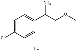 1-(4-CHLOROPHENYL)-2-METHOXYETHAN-1-AMINE HYDROCHLORIDE 구조식 이미지