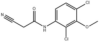 2-Cyano-N-(2,4-dichloro-3-methoxyphenyl)-acetamide Structure