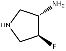 (3R,4R)-4-fluoropyrrolidin-3-amine 구조식 이미지