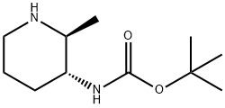 tert-butyl ((2S,3R)-2-methylpiperidin-3-yl)carbamate Structure