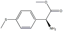 methyl (S)-2-amino-2-(4-(methylthio)phenyl)acetate Structure