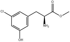 METHYL 2-AMINO-3-(3-CHLORO-5-HYDROXYPHENYL)PROPANOATE 구조식 이미지