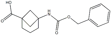 5-{[(benzyloxy)carbonyl]amino}bicyclo[3.1.1]heptane-1-carboxylic acid 구조식 이미지