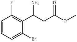 METHYL 3-AMINO-3-(2-BROMO-6-FLUOROPHENYL)PROPANOATE Structure