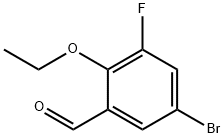 5-Bromo-2-ethoxy-3-fluorobenzaldehyde Structure