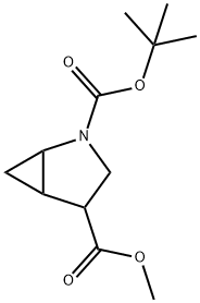 2-(tert-butyl) 4-methyl 2-azabicyclo[3.1.0]hexane-2,4-dicarboxylate Structure