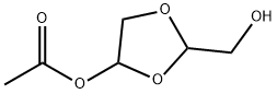 2-(Hydroxymethyl)-1,3-dioxolan-4-yl acetate 구조식 이미지