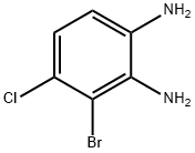 3-Bromo-4-chlorobenzene-1,2-diamine Structure