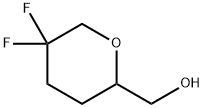 (5,5-difluorotetrahydropyran-2-yl)methanol Structure