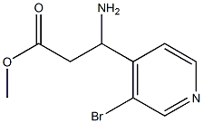 METHYL-3-AMINO-3-(3-BROMO(4-PYRIDYL))PROPANOATE Structure