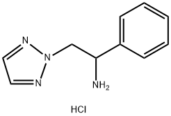 1-phenyl-2-(2H-1,2,3-triazol-2-yl)ethan-1-amine hydrochloride Structure