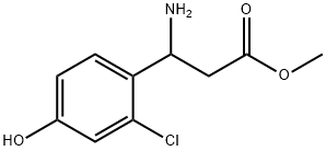 METHYL 3-AMINO-3-(2-CHLORO-4-HYDROXYPHENYL)PROPANOATE Structure
