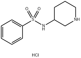 N-(piperidin-3-yl)benzenesulfonamide hydrochloride Structure