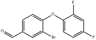 3-Bromo-4-(2,4-difluorophenoxy)benzaldehyde 구조식 이미지