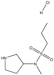 N-methyl-N-(pyrrolidin-3-yl)propane-1-sulfonamide hydrochloride Structure