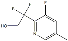 2,2-Difluoro-2-(3-fluoro-5-methylpyridin-2-yl)ethanol 구조식 이미지