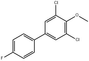 1,1'-Biphenyl, 3,5-dichloro-4'-fluoro-4-methoxy- Structure