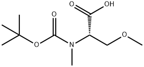 BOC-O-methyl-N-methyl-L-serine Structure