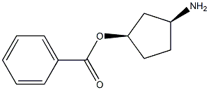 (1R,3S)-3-aminocyclopentan-1-ol benzoate Structure