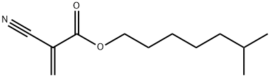 2-Propenoic acid, 2-cyano-, 6-methylheptyl ester Structure