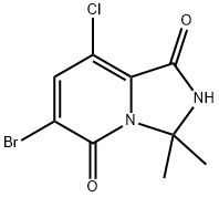 6-Bromo-8-chloro-3,3-dimethyl-2,3-dihydroimidazo[1,5-a]pyridine-1,5-dione Structure