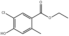 Benzoic acid, 5-chloro-4-hydroxy-2-methyl-, ethyl ester 구조식 이미지