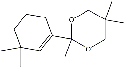 1,3-dioxane, 2-(3,3-dimethyl-1-cyclohexen-1-yl)-2,5,5-trimethyl Structure