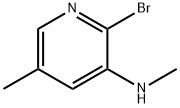 (2-Bromo-5-methyl-pyridin-3-yl)-methyl-amine Structure