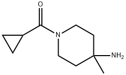 (4-Amino-4-methylpiperidin-1-yl)-cyclopropyl-methanone Structure