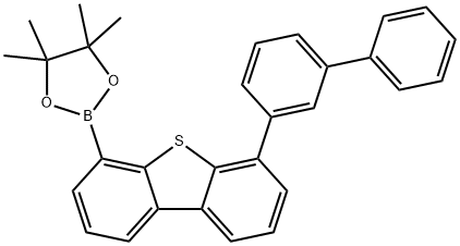 6-(1,1'-biphenyl-3-yl)dibenzothiophene-4-boronic acid pinacol ester 구조식 이미지