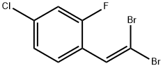 1-(2,2-Dibromovinyl)-4-chloro-2-fluorobenzene 구조식 이미지