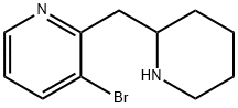 Pyridine, 3-bromo-2-(2-piperidinylmethyl)- Structure