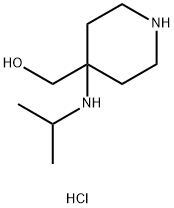 {4-[(propan-2-yl)amino]piperidin-4-yl}methanol dihydrochloride Structure