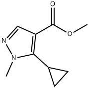 methyl 5-cyclopropyl-1-methyl-1H-pyrazole-4-carboxylate Structure