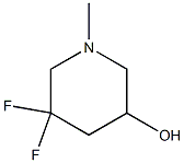 5,5-difluoro-1-methylpiperidin-3-ol Structure